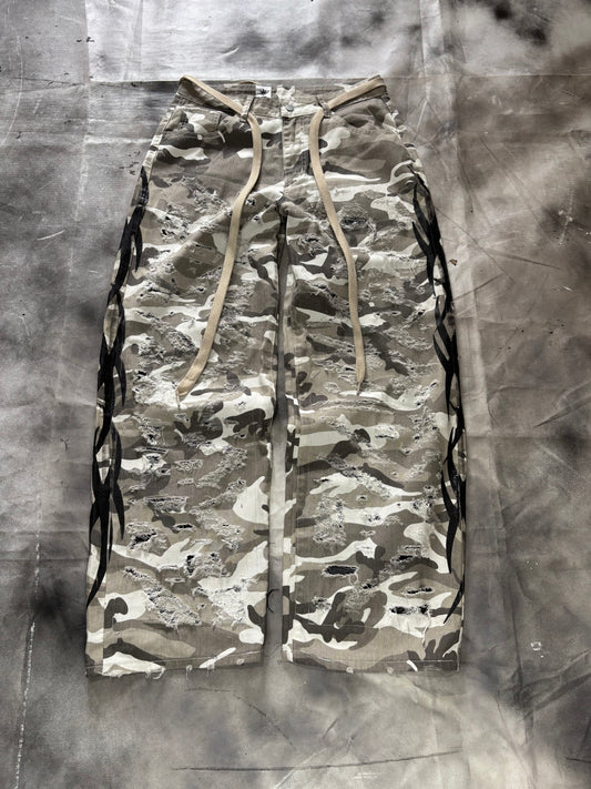 Tribal Camo Jeans – WHITE
