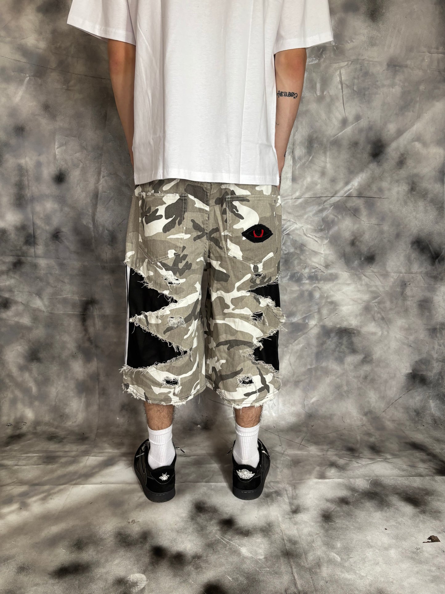 Jorts – CAMO STRIPES