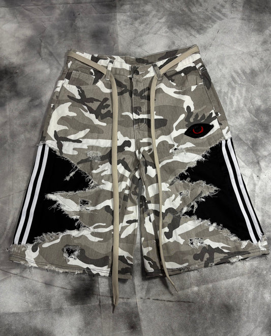 Jorts – CAMO STRIPES