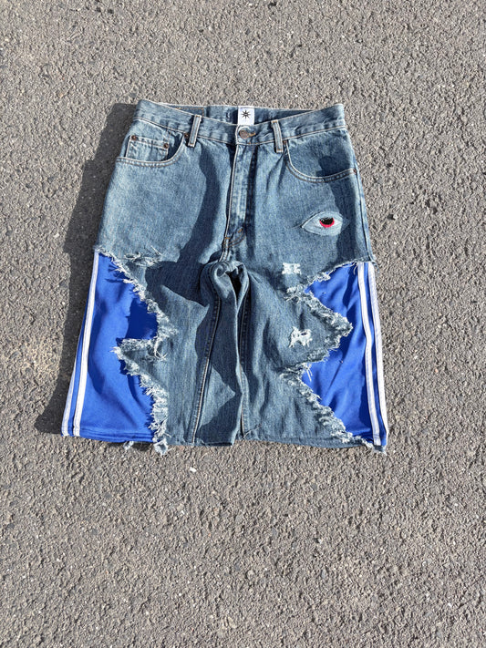 EY¢ Jorts – BLUE STRIPES