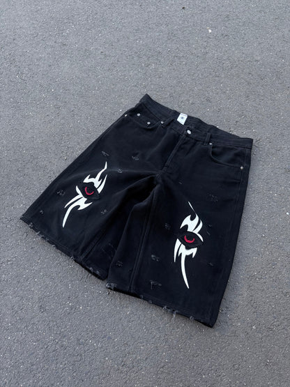 EY¢ Jorts – TRIBAL BLACK