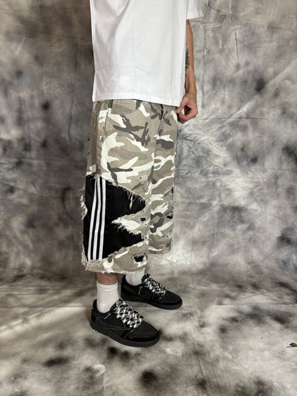 Jorts – CAMO STRIPES