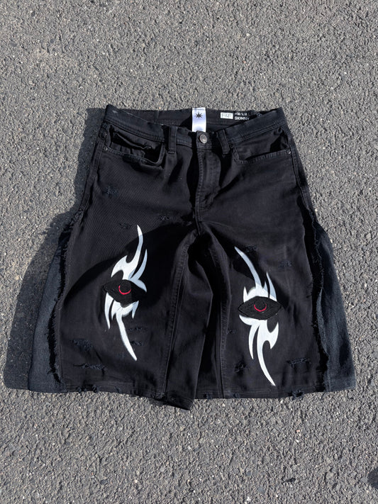 EY¢ Jorts – TRIBAL BLACK