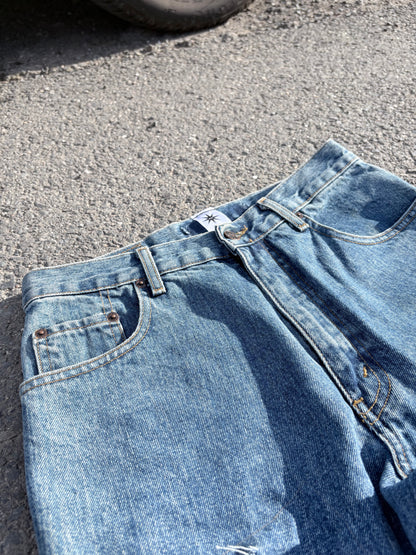 EY¢ Jorts – BLUE STRIPES