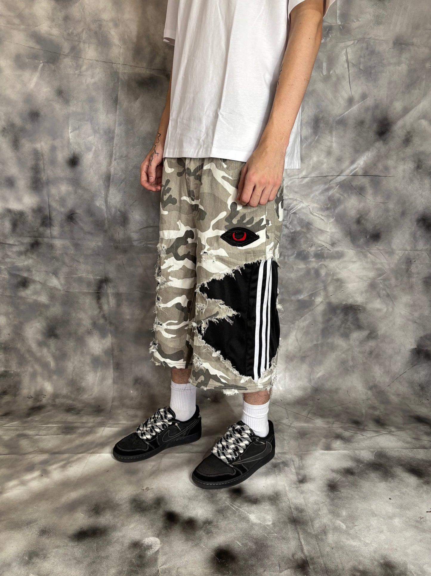 Jorts – CAMO STRIPES
