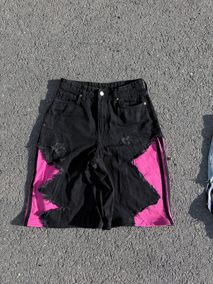 EY¢ Jorts – PINK STRIPES