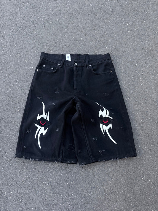 EY¢ Jorts – TRIBAL BLACK