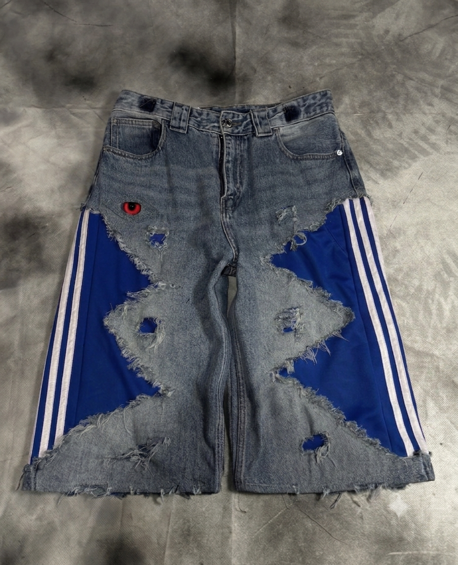 Jorts – BLUE DENIM STRIPES