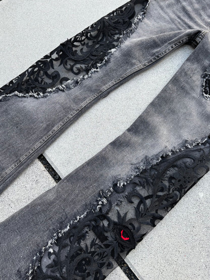 EY¢ Lace Jeans – GRAY