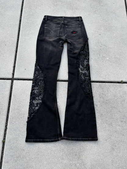 EY¢ Lace Jeans – BLACK
