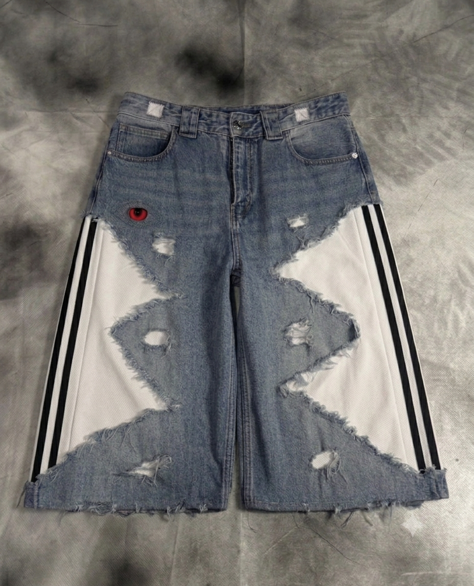 Jorts – BLUE DENIM STRIPES