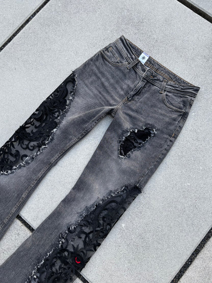 EY¢ Lace Jeans – GRAY