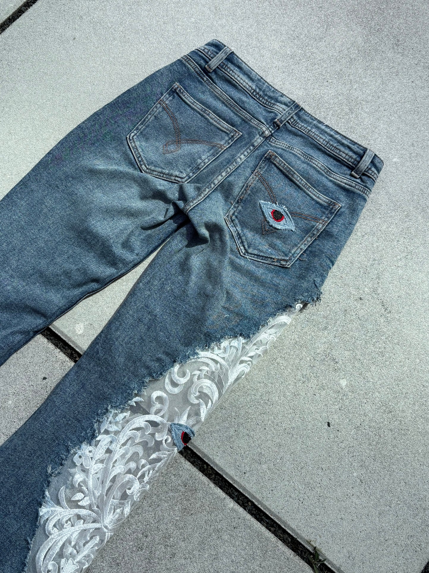 EY¢ Lace Jeans – BLUE