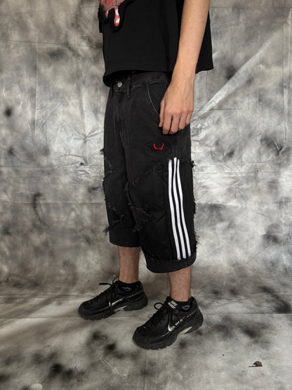 Jorts – BLACK STRIPES
