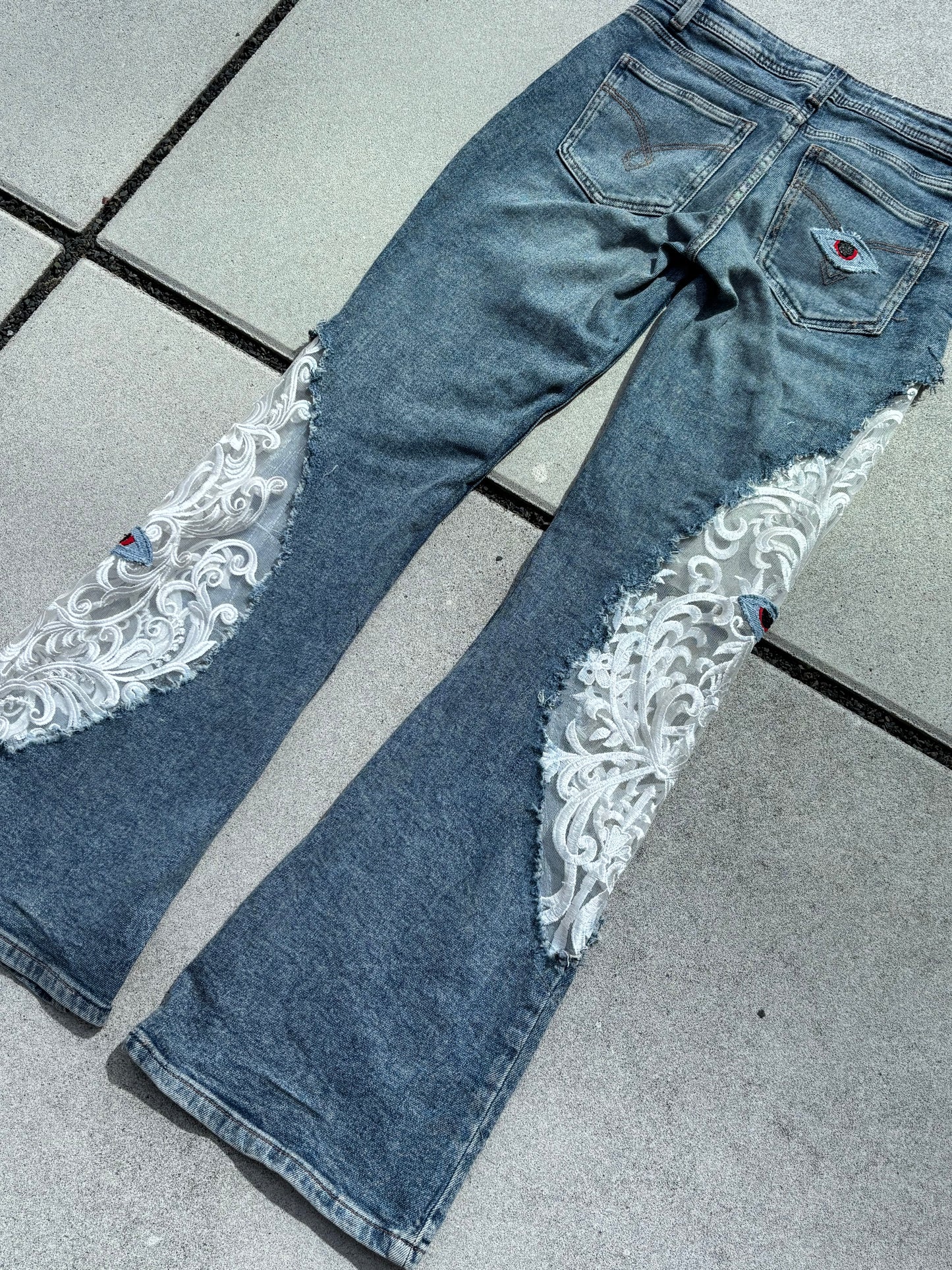 EY¢ Lace Jeans – BLUE