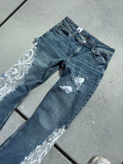 EY¢ Lace Jeans – BLUE