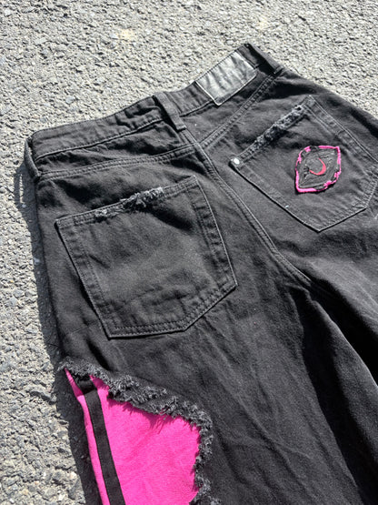 EY¢ Jorts – PINK STRIPES