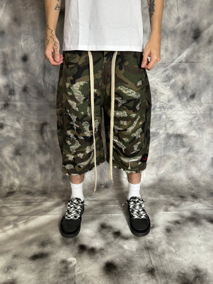 Jorts – CAMO TRIBAL DISTRESSED