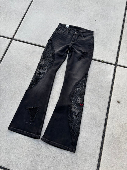 EY¢ Lace Jeans – BLACK