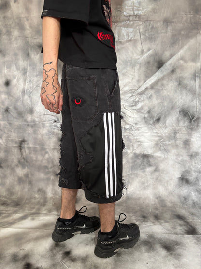 Jorts – BLACK STRIPES