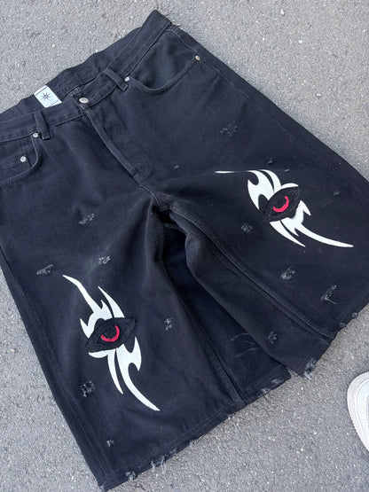 EY¢ Jorts – TRIBAL BLACK