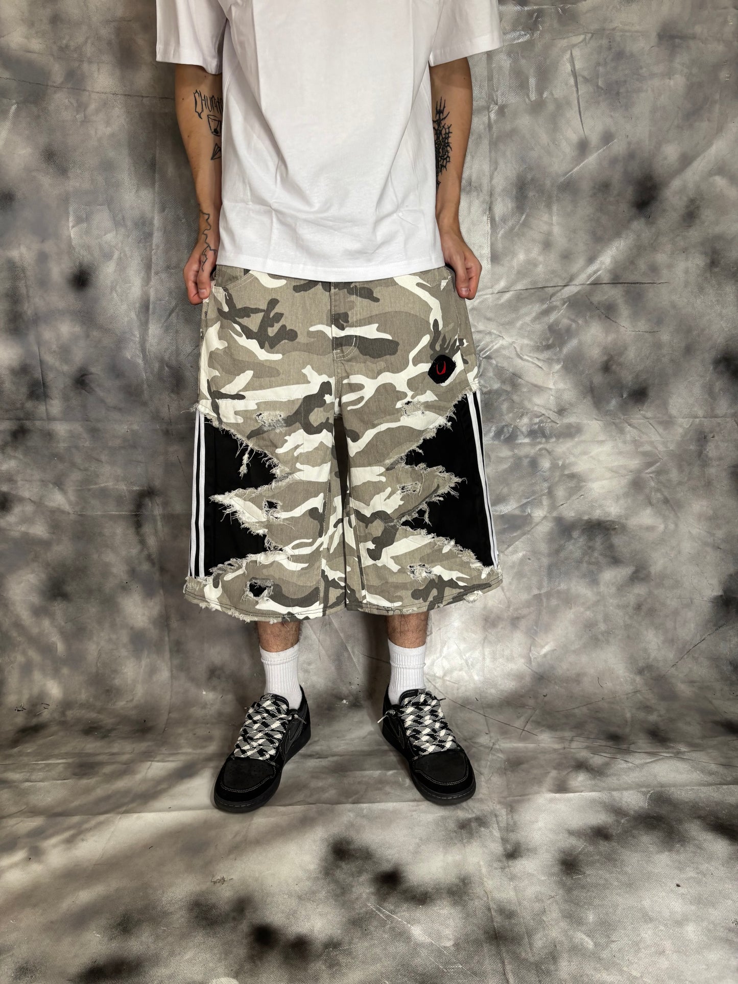 Jorts – CAMO STRIPES