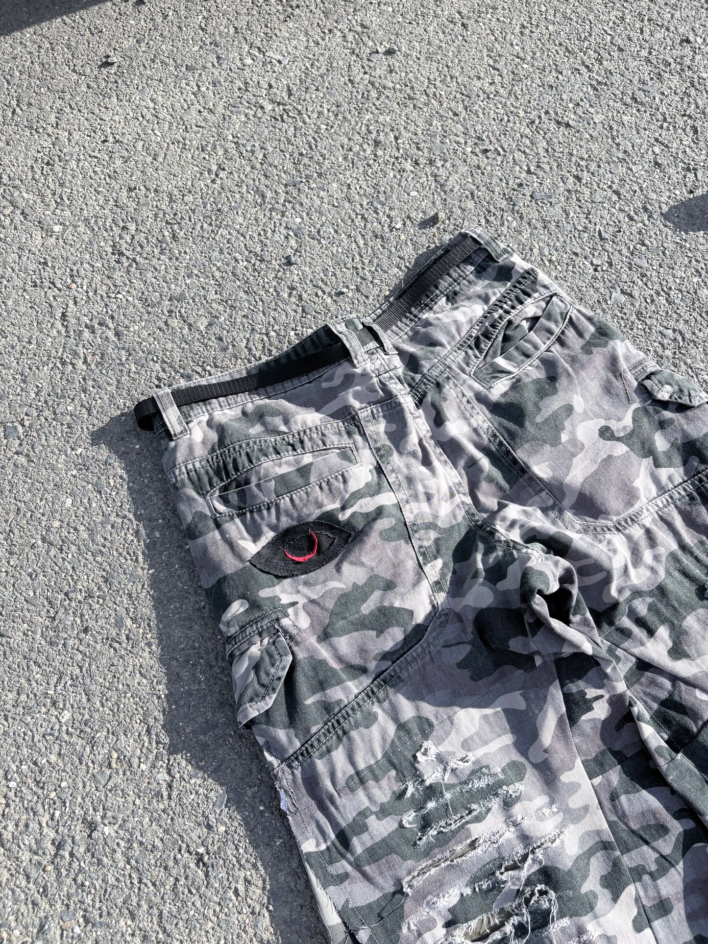 EY¢ Jorts – GRAY CAMO