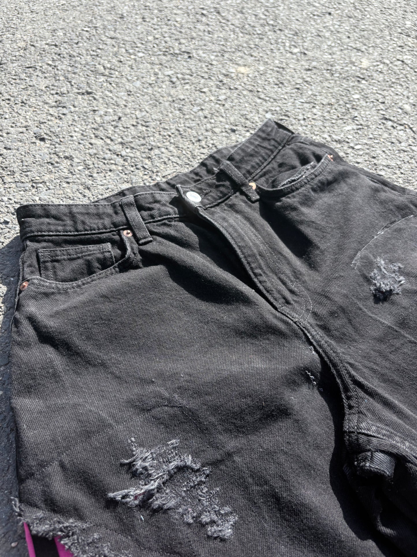 EY¢ Jorts – PINK STRIPES