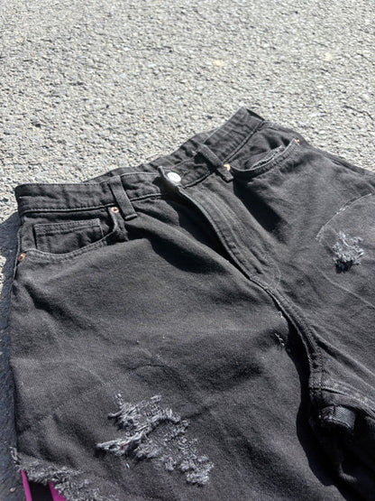 EY¢ Jorts – PINK STRIPES