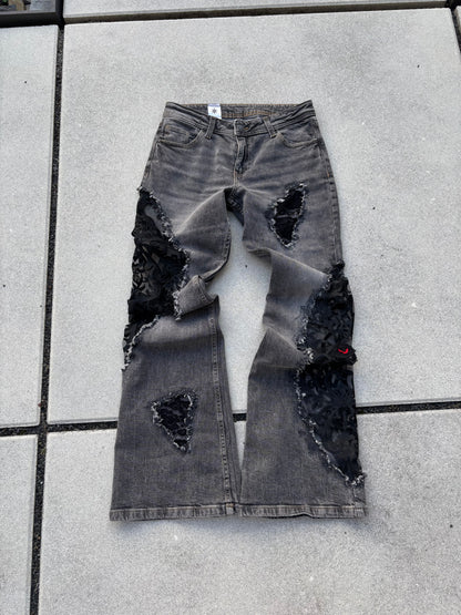 EY¢ Lace Jeans – GRAY