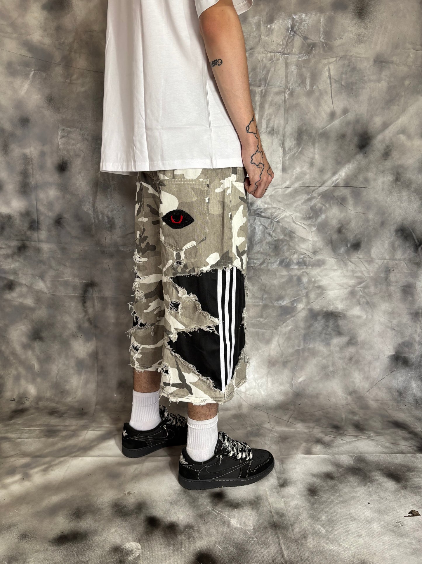 Jorts – CAMO STRIPES