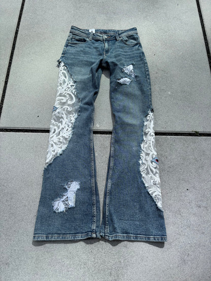EY¢ Lace Jeans – BLUE