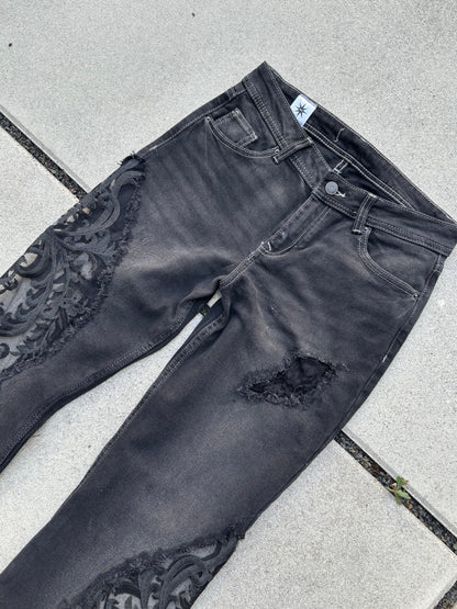 EY¢ Lace Jeans – BLACK