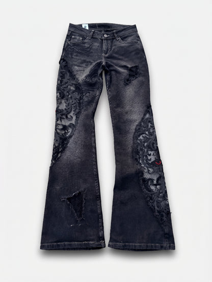 EY¢ Lace Jeans – BLACK