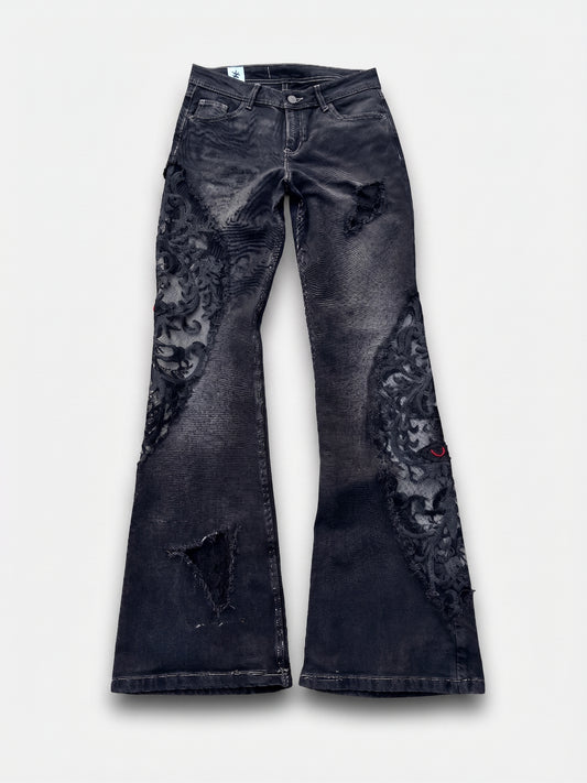 EY¢ Lace Jeans – BLACK