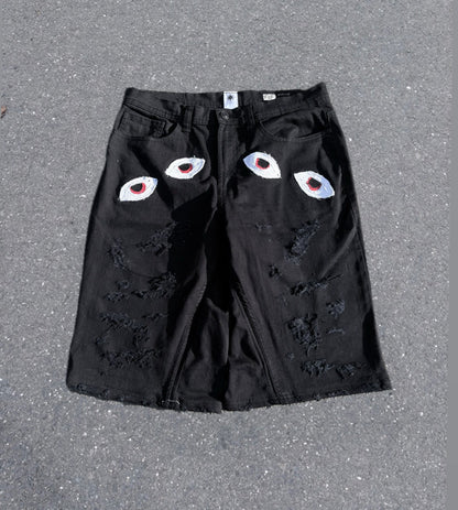 EY¢ (Eyes) Jorts – BLACK