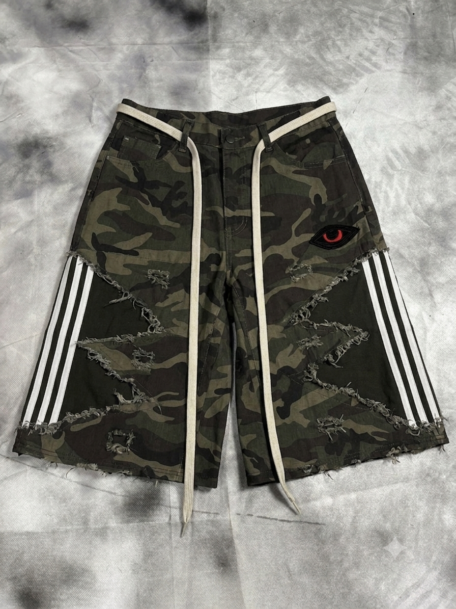 Jorts – CAMO STRIPES