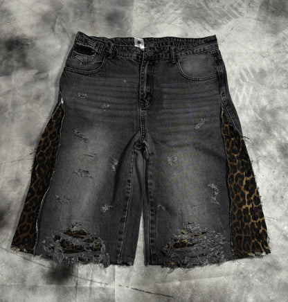 Jorts – FLARED LEOPARD