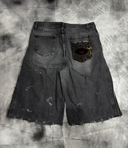 Jorts – FLARED LEOPARD