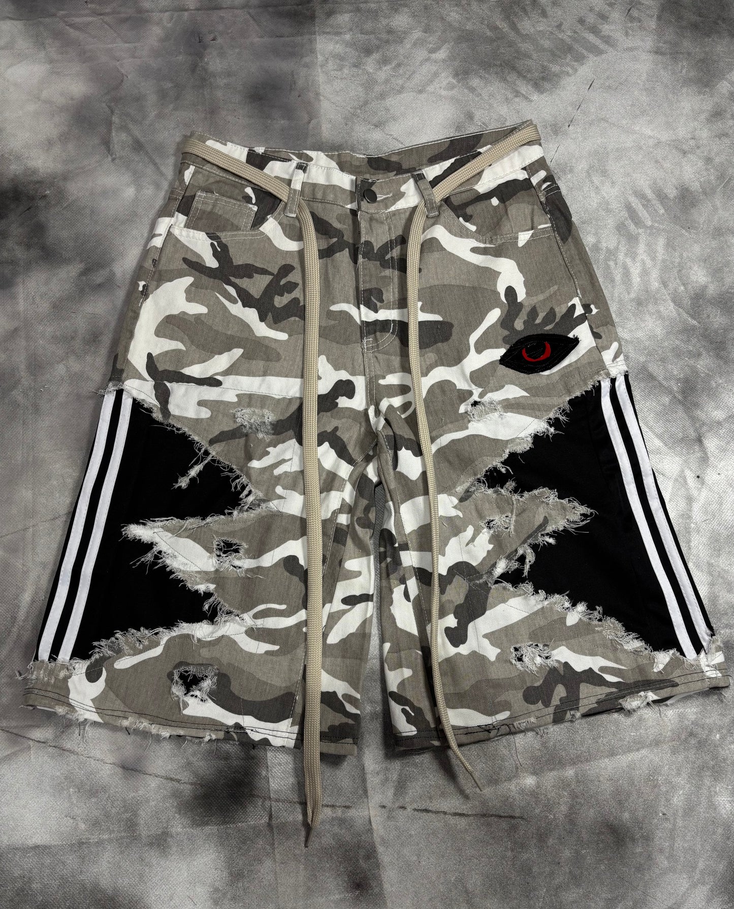 Jorts – CAMO STRIPES