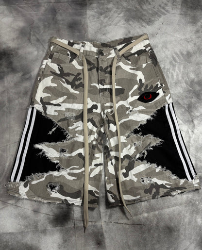Jorts – CAMO STRIPES