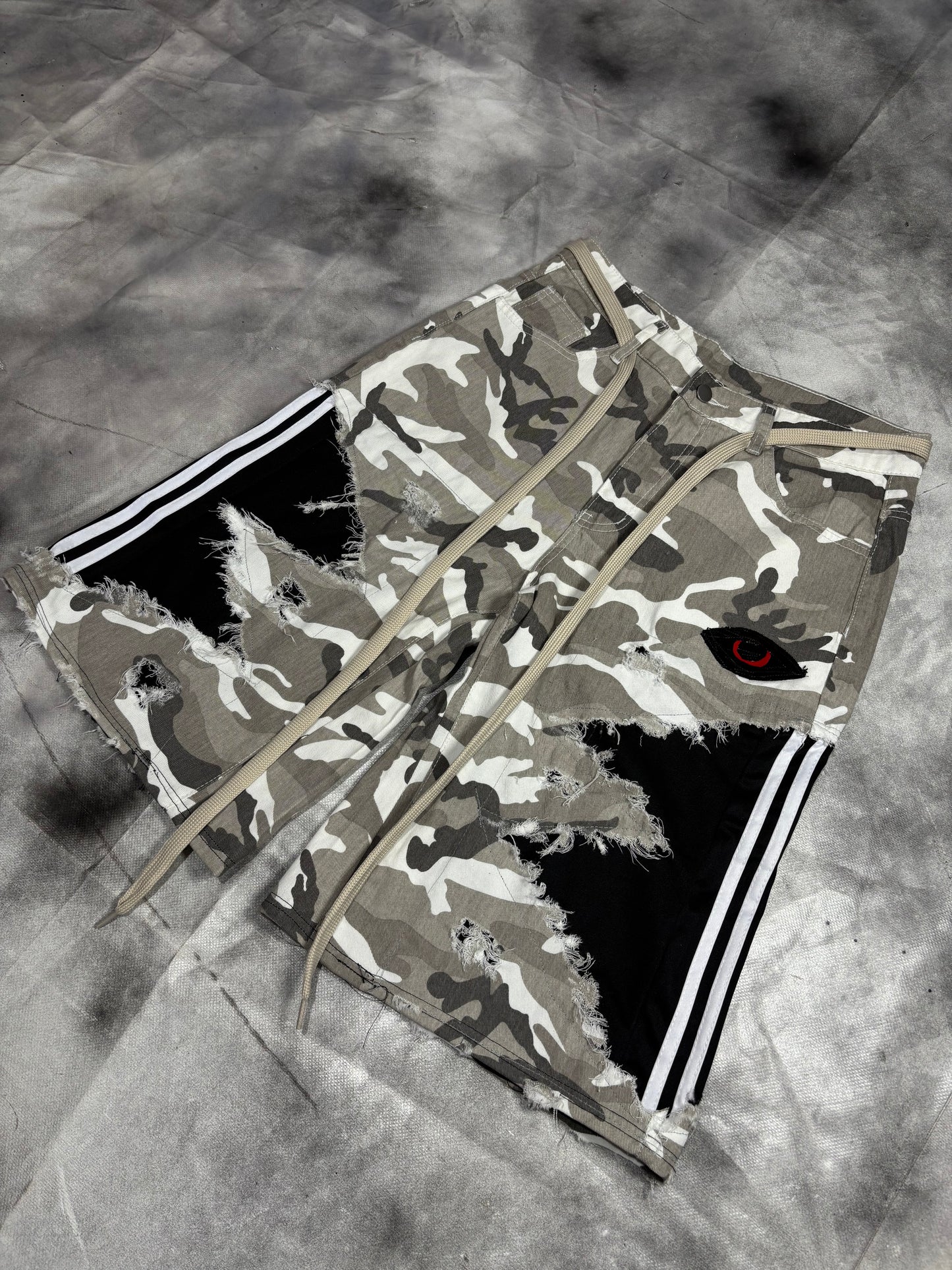 Jorts – CAMO STRIPES