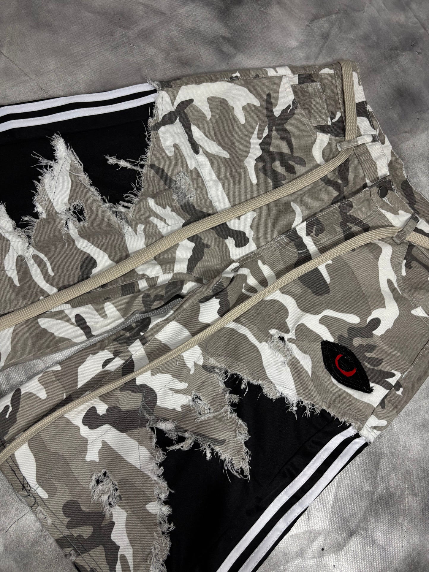 Jorts – CAMO STRIPES