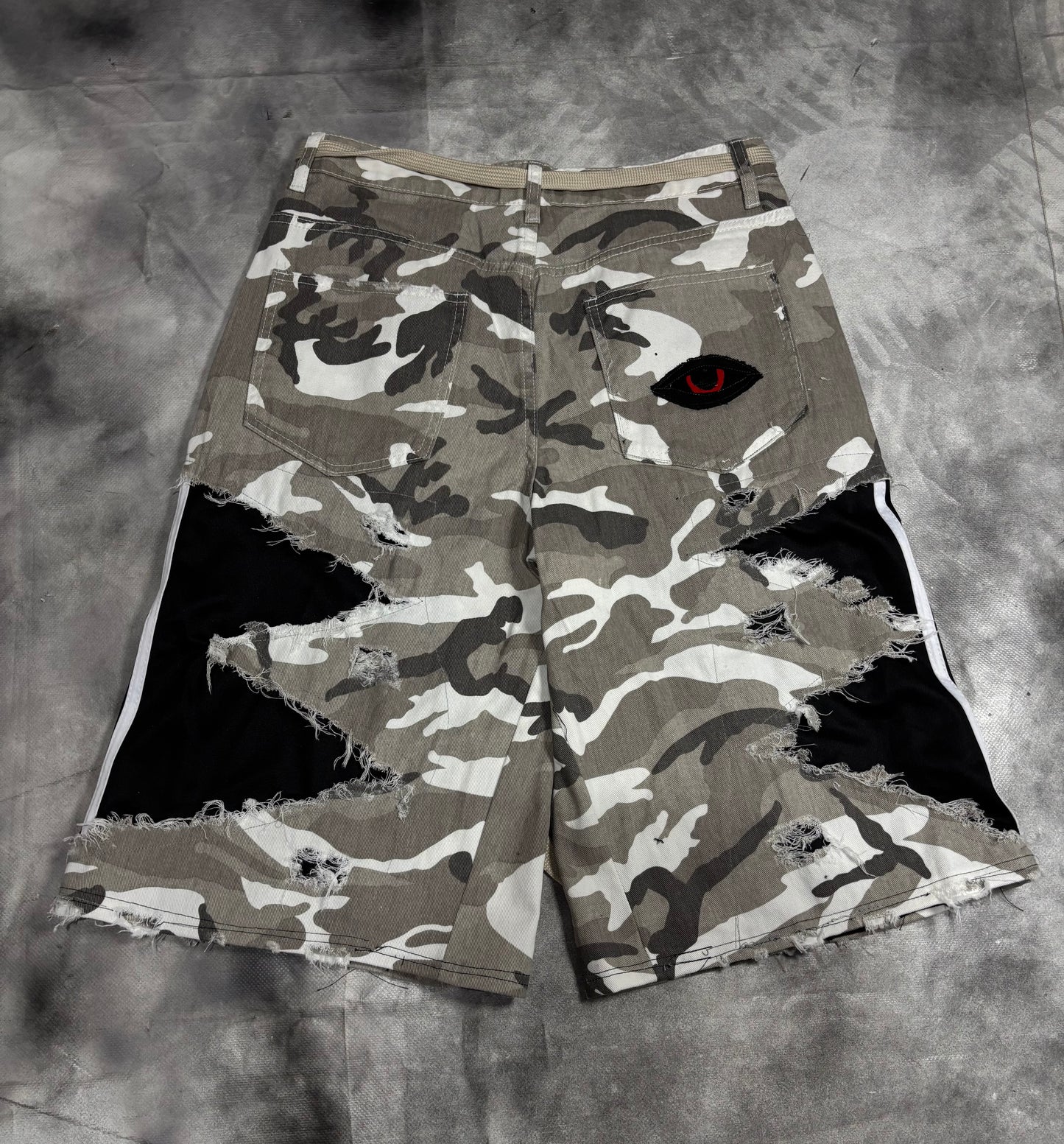 Jorts – CAMO STRIPES