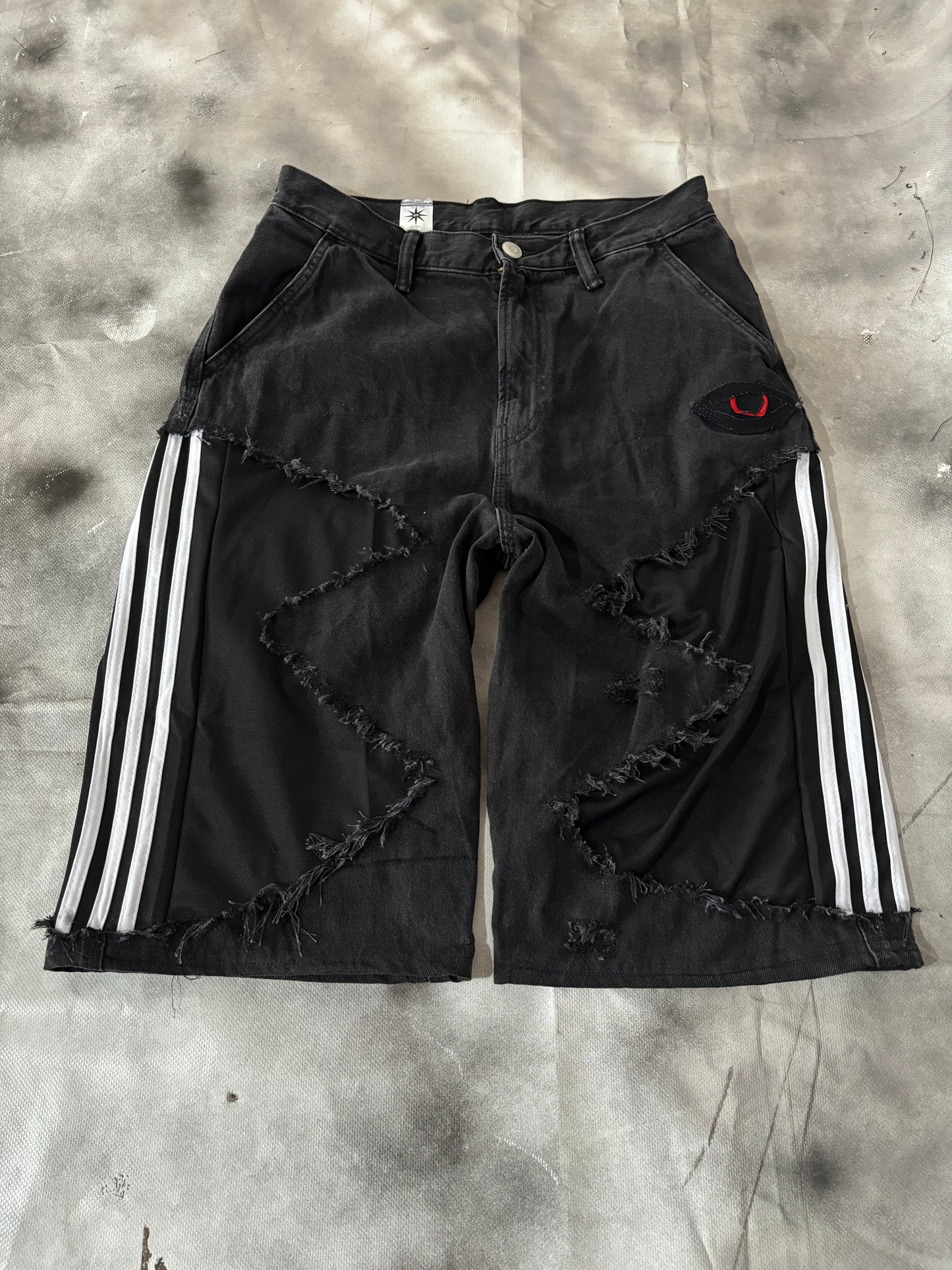 Jorts – BLACK STRIPES
