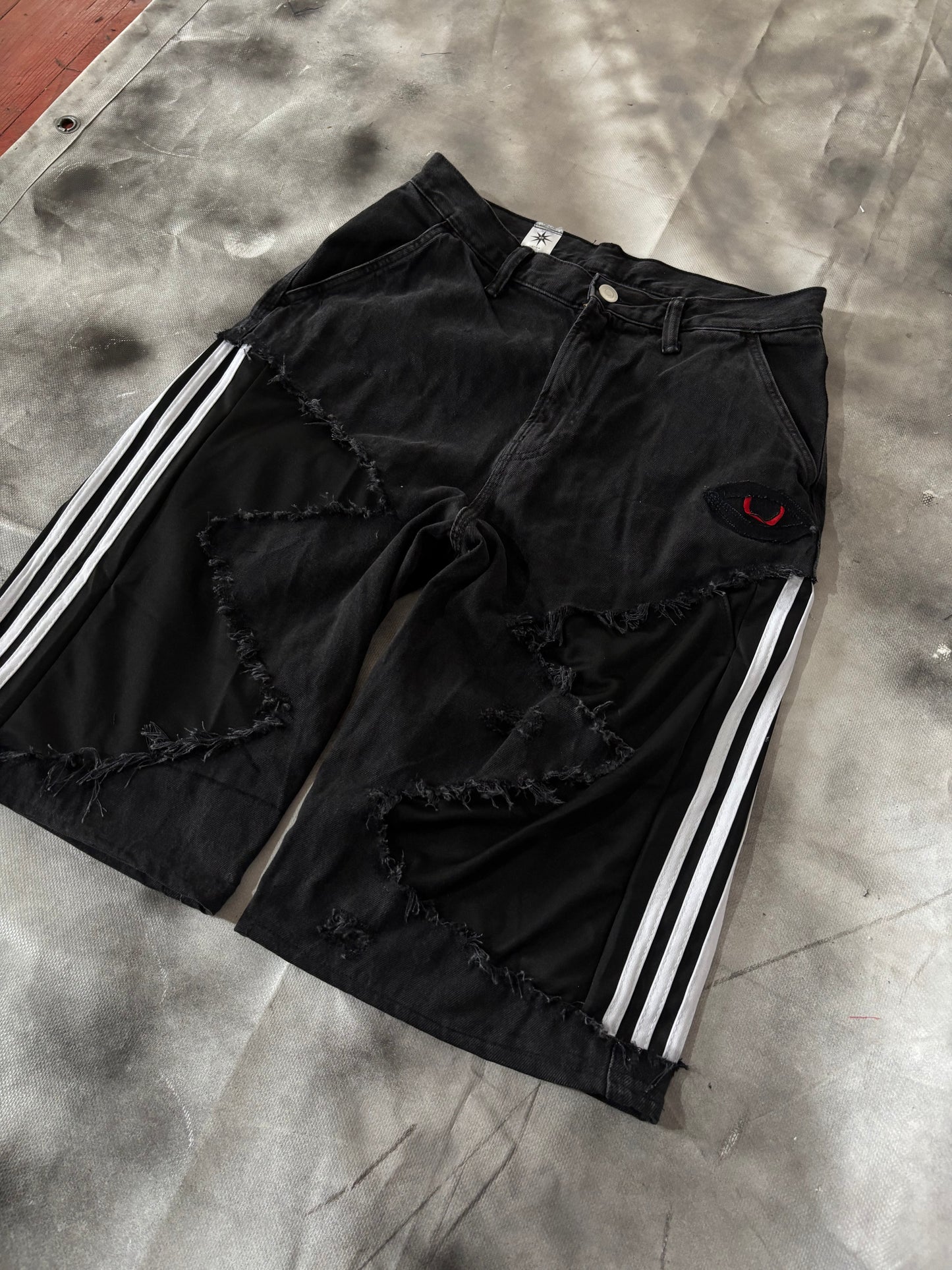 Jorts – BLACK STRIPES