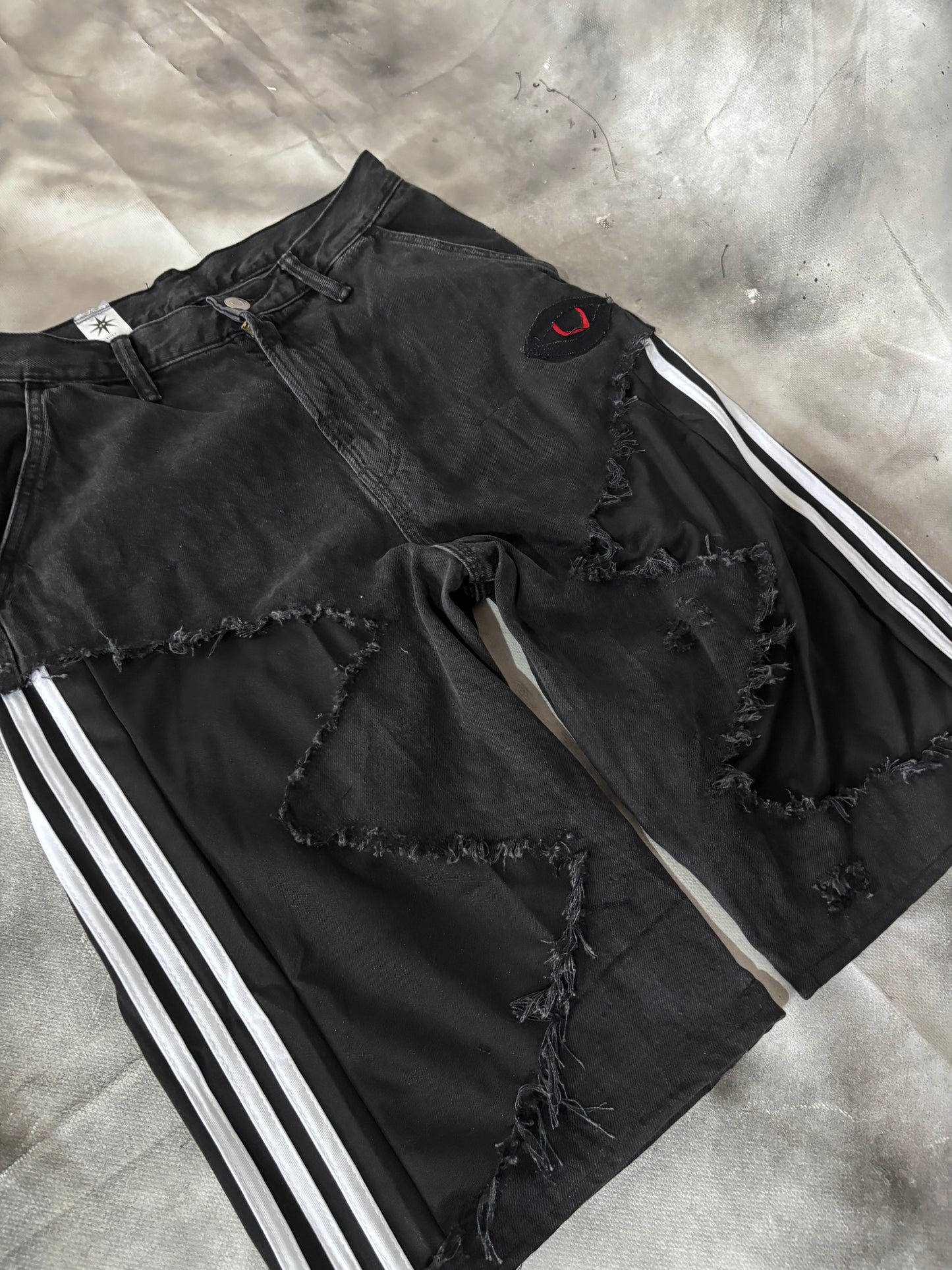 Jorts – BLACK STRIPES